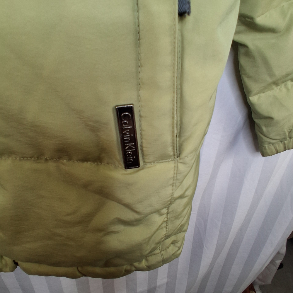 Down Puffer Jacket Women's Reversible Chartreuse … - image 8